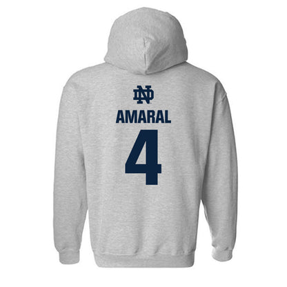 Notre Dame - NCAA Softball : Addison Amaral - Classic Fashion Shersey Hooded Sweatshirt-1