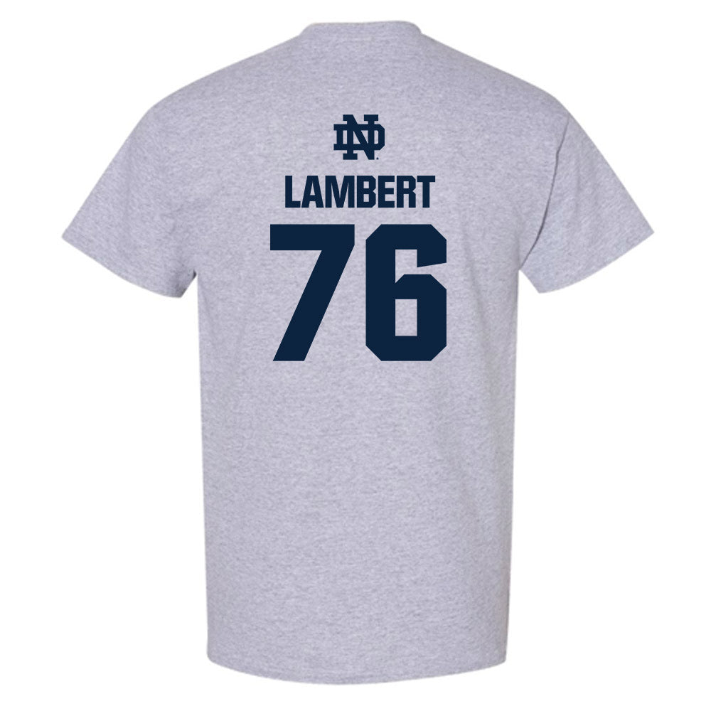 Notre Dame - NCAA Football : Guerby Lambert - Classic Fashion Shersey T-Shirt-1