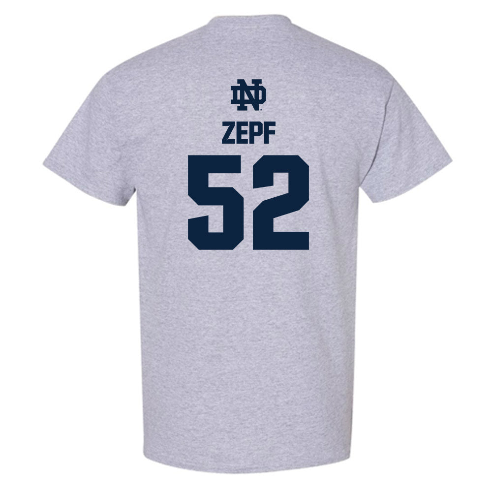 Notre Dame - NCAA Men's Lacrosse : Alex Zepf - Classic Fashion Shersey T-Shirt-1