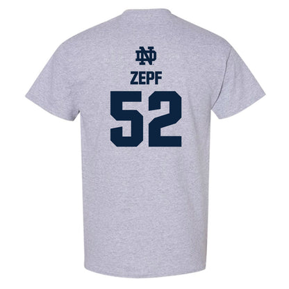Notre Dame - NCAA Men's Lacrosse : Alex Zepf - Classic Fashion Shersey T-Shirt-1