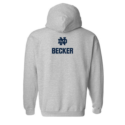 Notre Dame - NCAA Men's Tennis : Noah Becker - Classic Fashion Shersey Hooded Sweatshirt