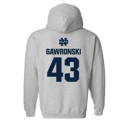 Notre Dame - NCAA Women's Lacrosse : Avery Gawronski - Classic Fashion Shersey Hooded Sweatshirt-1
