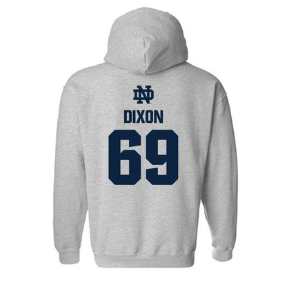 Notre Dame - NCAA Football : Davion Dixon - Classic Fashion Shersey Hooded Sweatshirt