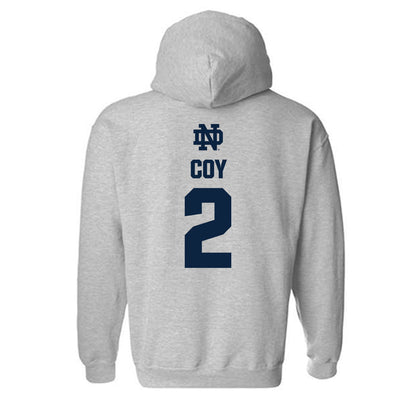 Notre Dame - NCAA Baseball : Noah Coy - Classic Fashion Shersey Hooded Sweatshirt