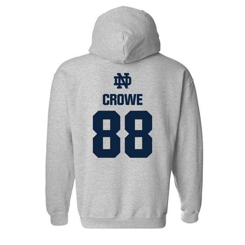 Notre Dame - NCAA Men's Lacrosse : Luke Crowe - Classic Fashion Shersey Hooded Sweatshirt