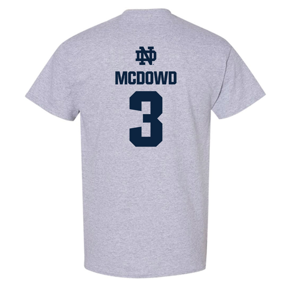Notre Dame - NCAA Men's Soccer : Sean McDowd - Classic Fashion Shersey T-Shirt-1