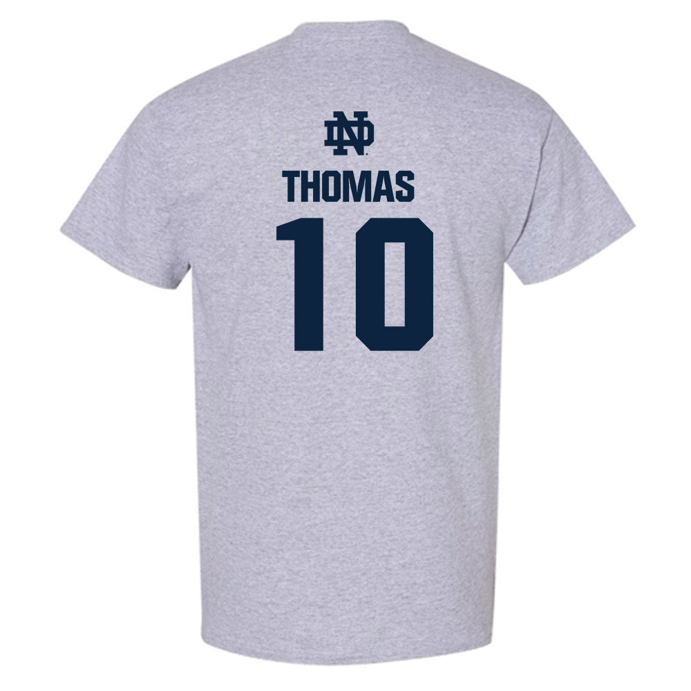 Notre Dame - NCAA Football : Loghan Thomas - Classic Fashion Shersey T-Shirt-1