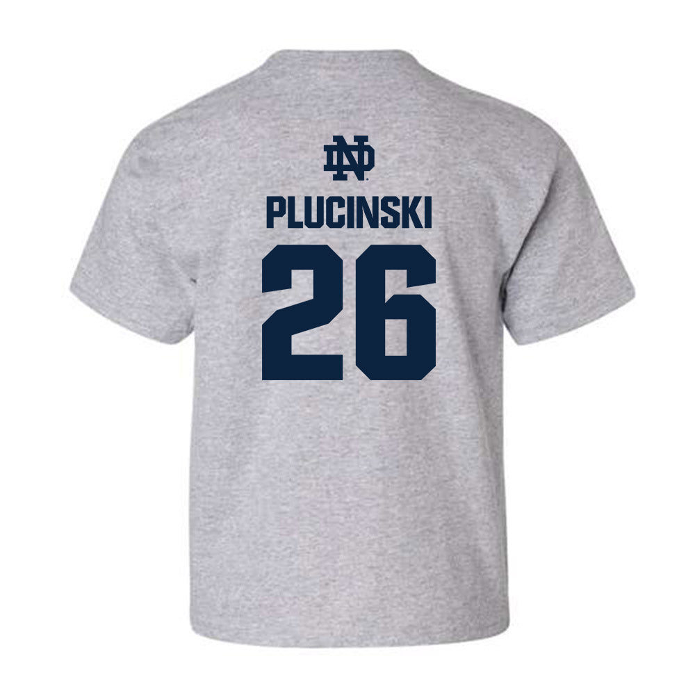 Notre Dame - NCAA Men's Ice Hockey : Zach Plucinski - Classic Fashion Shersey Youth T-Shirt