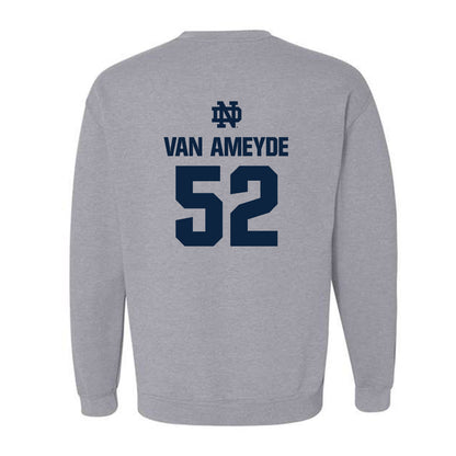 Notre Dame - NCAA Baseball : Chase Van Ameyde - Classic Fashion Shersey Crewneck Sweatshirt