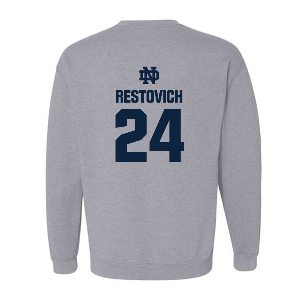 Notre Dame - NCAA Women's Soccer : Grace Restovich - Classic Fashion Shersey Crewneck Sweatshirt