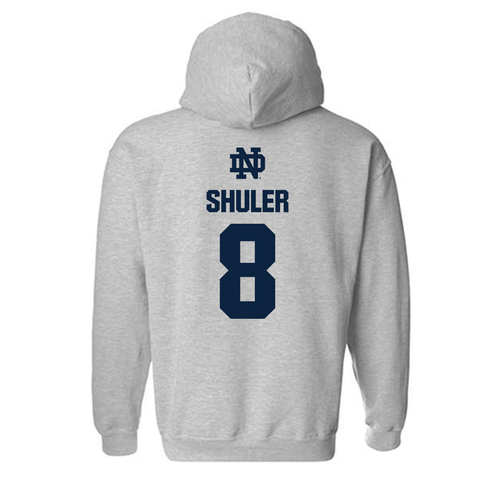 Notre Dame - NCAA Football : Adon Shuler - Classic Fashion Shersey Hooded Sweatshirt-1