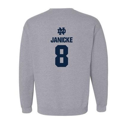 Notre Dame - NCAA Men's Ice Hockey : Justin Janicke - Classic Fashion Shersey Crewneck Sweatshirt