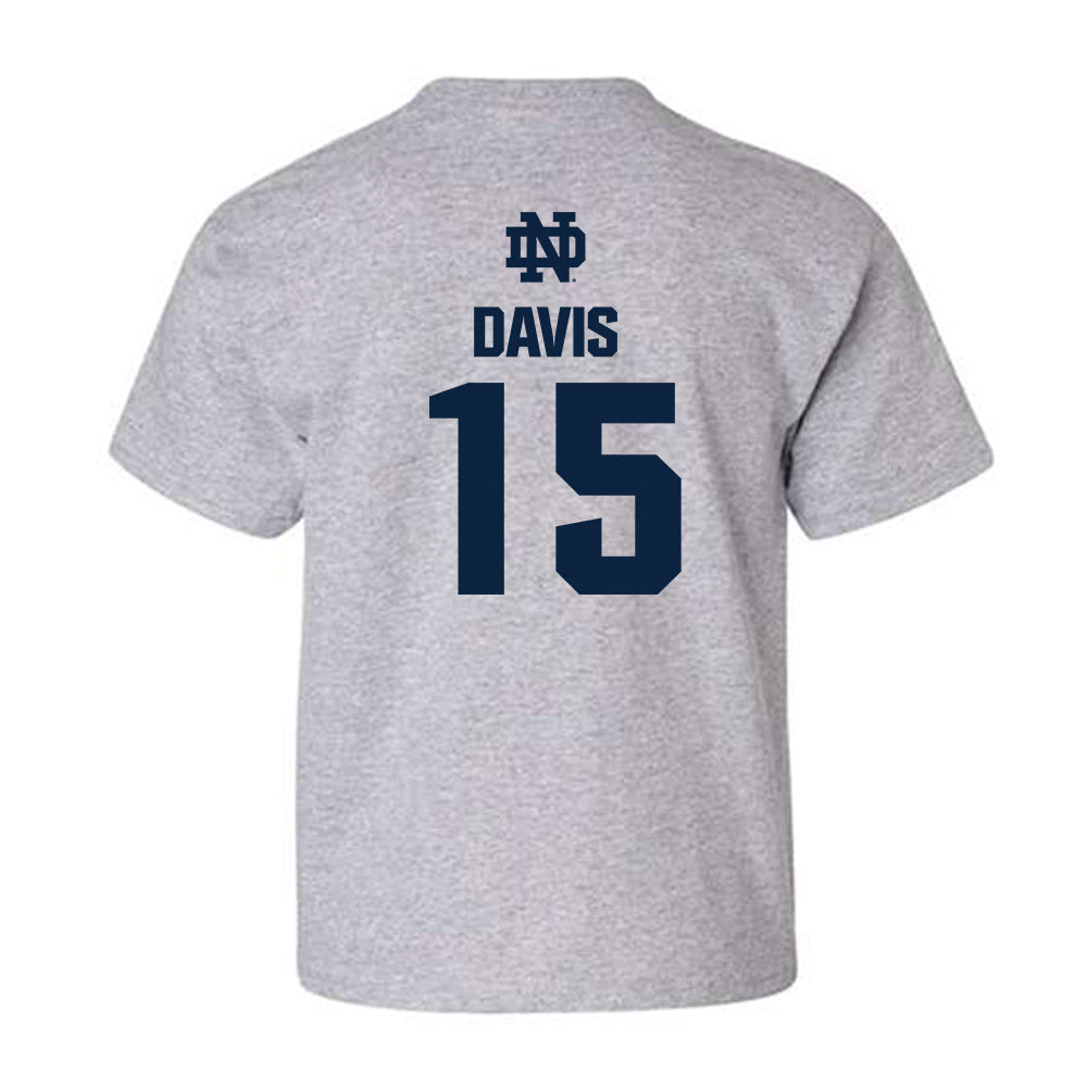 Notre Dame - NCAA Men's Lacrosse : Anderson Davis - Classic Fashion Shersey Youth T-Shirt-1