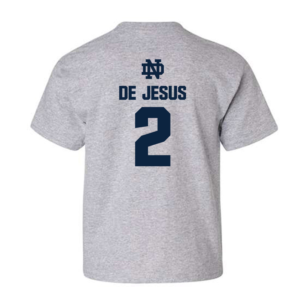 Notre Dame - NCAA Women's Basketball : Vanessa de Jesus - Classic Fashion Shersey Youth T-Shirt-1