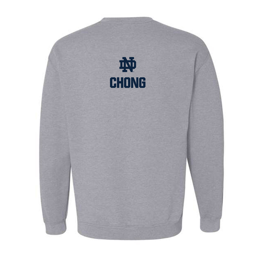 Notre Dame - NCAA Men's Fencing : Christopher Chong - Classic Fashion Shersey Crewneck Sweatshirt