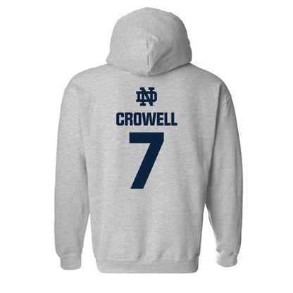 Notre Dame - NCAA Baseball : Caden Crowell - Classic Fashion Shersey Hooded Sweatshirt-1