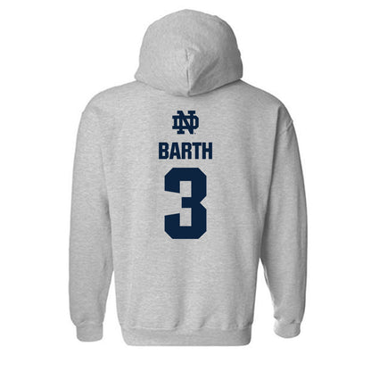 Notre Dame - NCAA Baseball : Mason Barth - Classic Fashion Shersey Hooded Sweatshirt-1