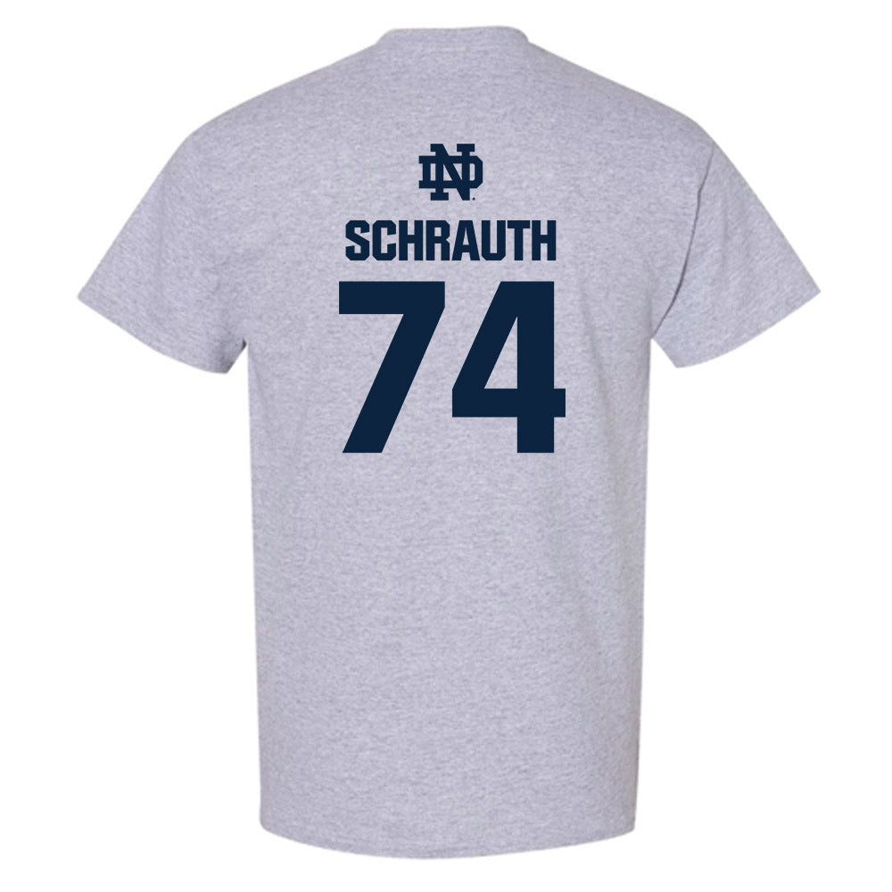 Notre Dame - NCAA Football : Billy Schrauth - Classic Fashion Shersey T-Shirt-1