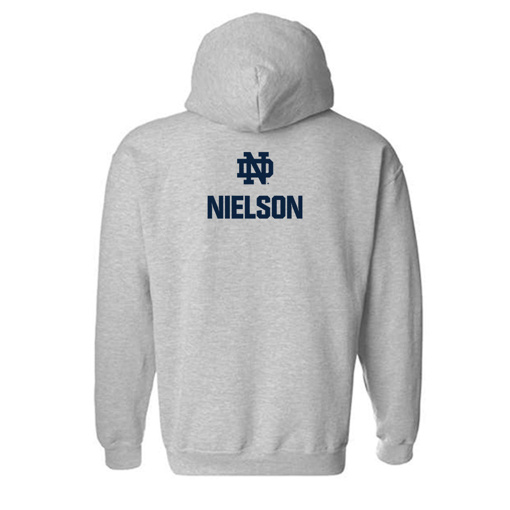 Notre Dame - NCAA Men's Track & Field : Noah Nielson - Classic Fashion Shersey Hooded Sweatshirt