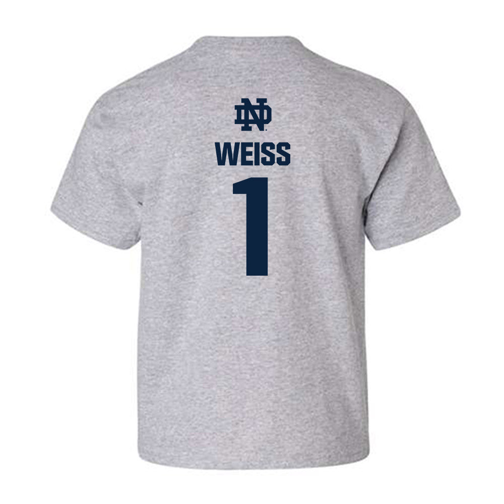 Notre Dame - NCAA Softball : Brianne Weiss - Classic Fashion Shersey Youth T-Shirt-1