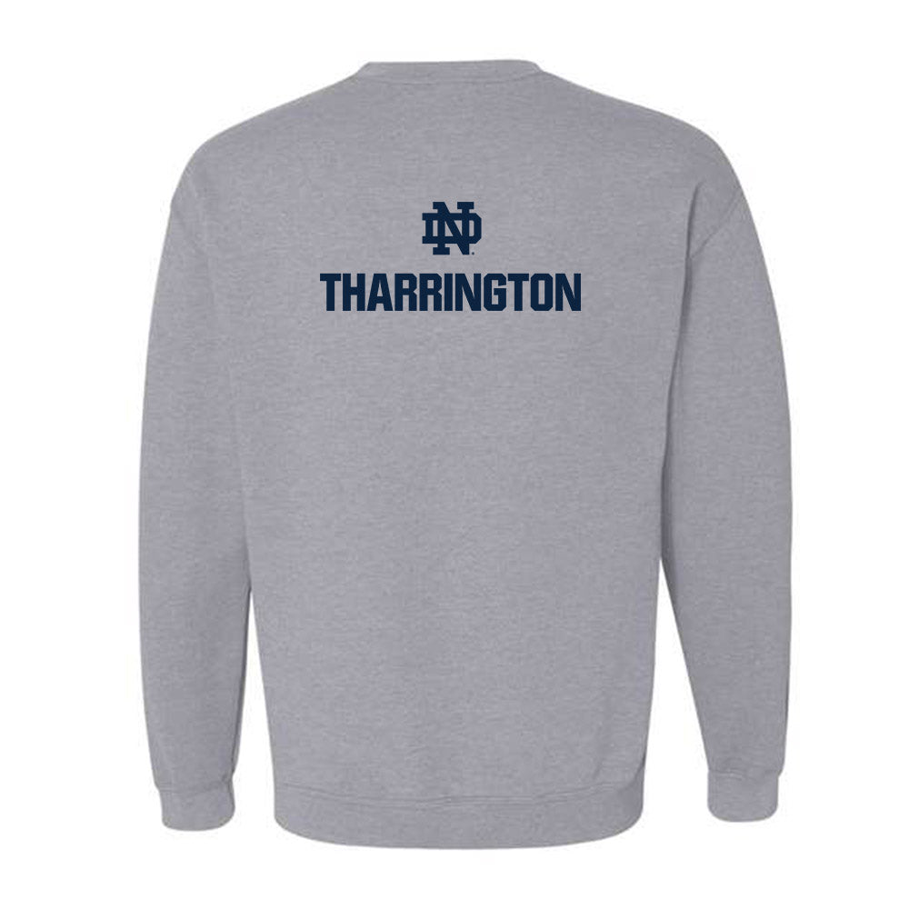 Notre Dame - NCAA Men's Swimming & Diving : Owen Tharrington - Classic Fashion Shersey Crewneck Sweatshirt-1
