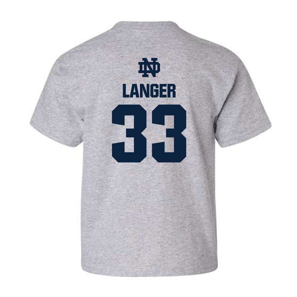 Notre Dame - NCAA Women's Volleyball : Grace Langer - Classic Fashion Shersey Youth T-Shirt