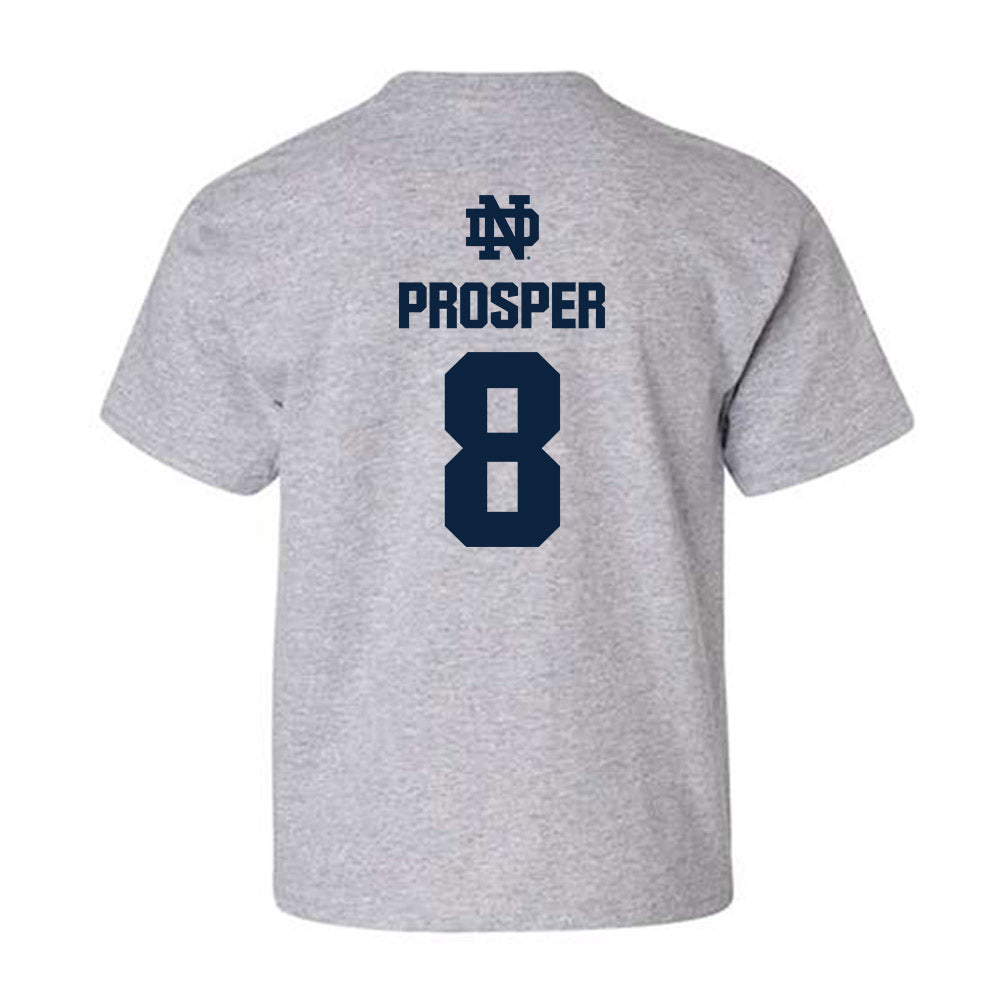 Notre Dame - NCAA Women's Basketball : Cassandre Prosper - Classic Fashion Shersey Youth T-Shirt-1