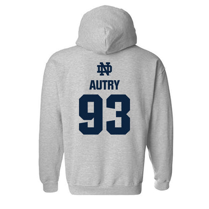 Notre Dame - NCAA Football : Quentin Autry - Classic Fashion Shersey Hooded Sweatshirt