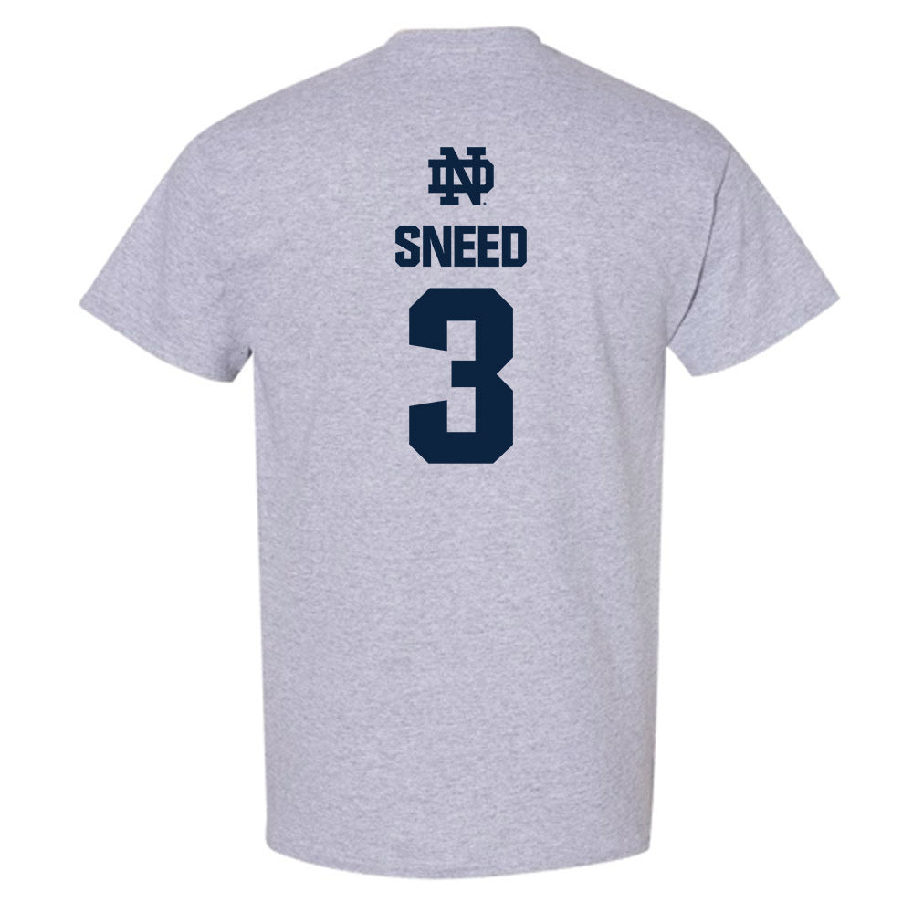 Notre Dame - NCAA Football : Jaylen Sneed - Classic Fashion Shersey T-Shirt-1