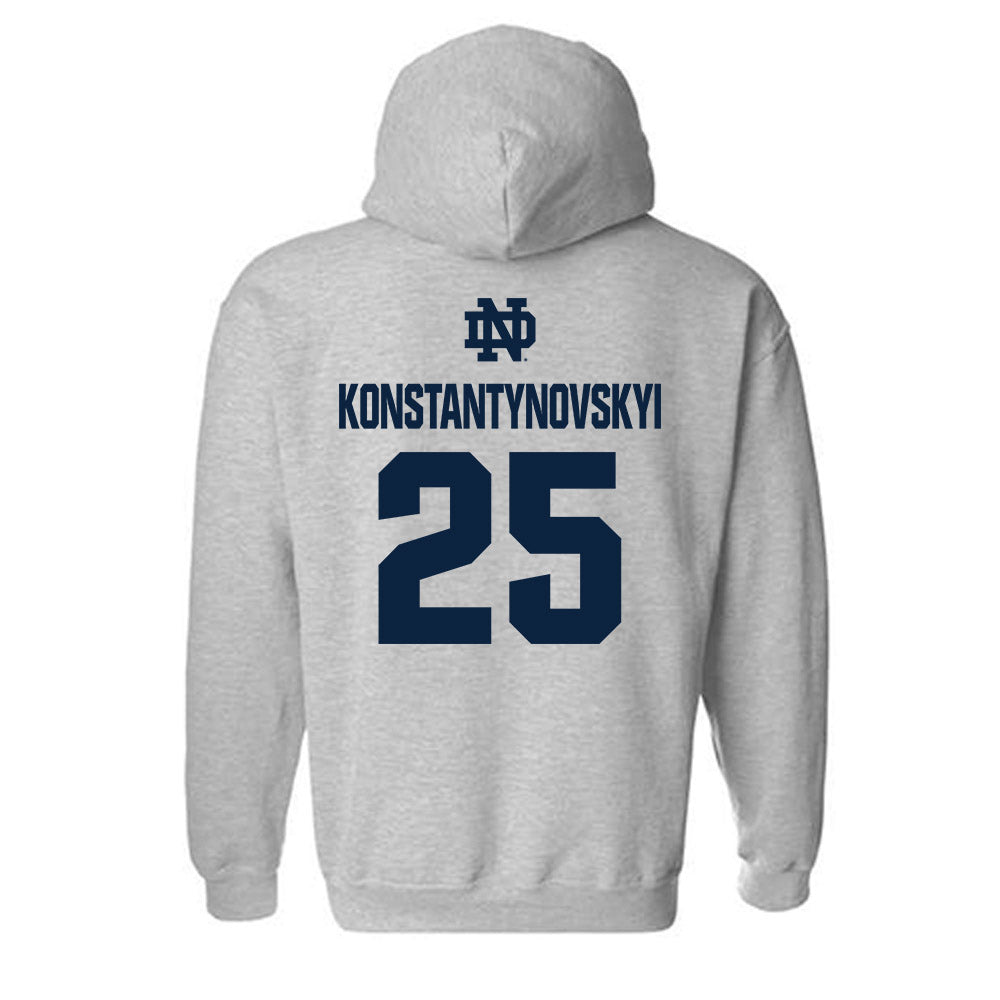 Notre Dame - NCAA Men's Basketball : Nikita Konstantynovskyi - Classic Fashion Shersey Hooded Sweatshirt