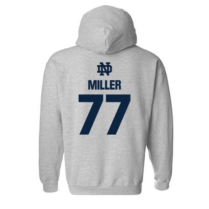 Notre Dame - NCAA Men's Lacrosse : Luke Miller - Classic Fashion Shersey Hooded Sweatshirt