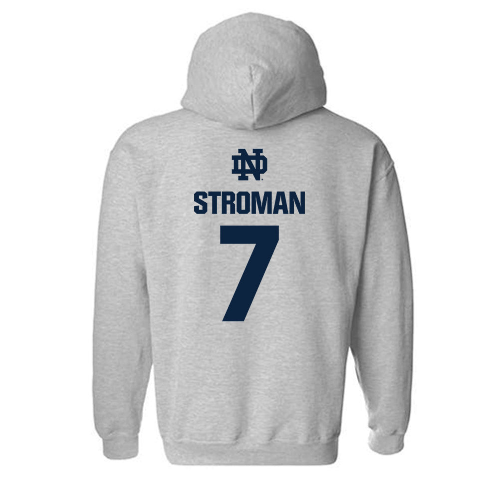 Notre Dame - NCAA Football : Jalen Stroman - Classic Fashion Shersey Hooded Sweatshirt-1