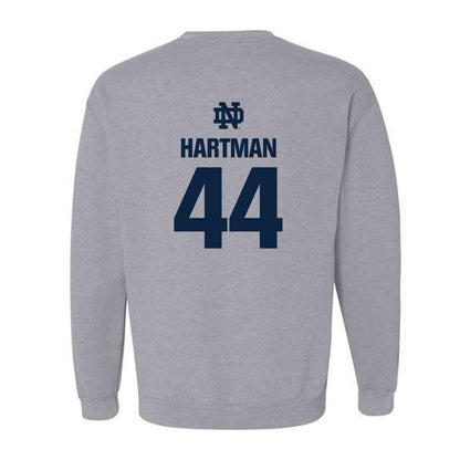 Notre Dame - NCAA Baseball : Trent Hartman - Classic Fashion Shersey Crewneck Sweatshirt-1