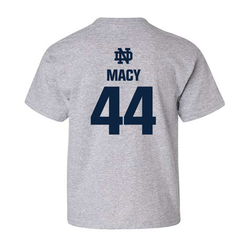 Notre Dame - NCAA Women's Basketball : Leah Macy - Classic Fashion Shersey Youth T-Shirt-1