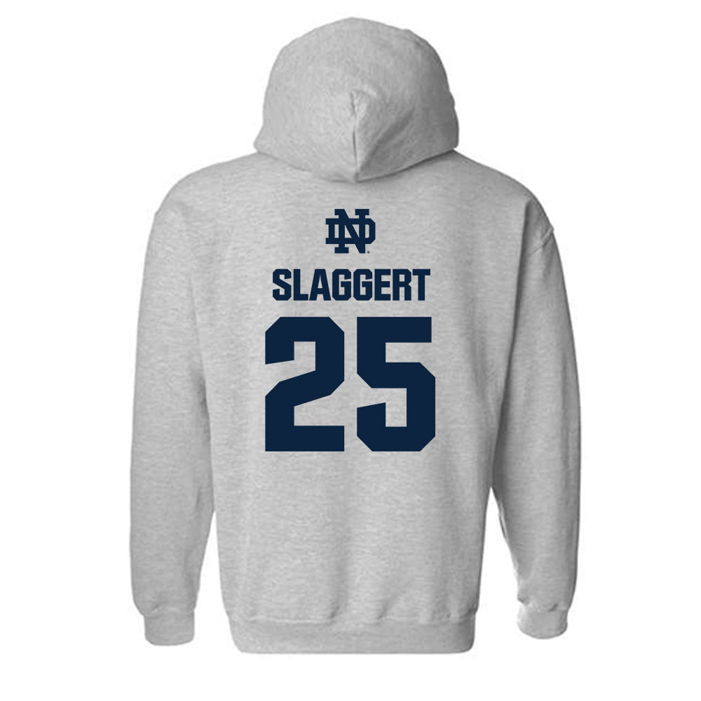 Notre Dame - NCAA Men's Ice Hockey : Carter Slaggert - Classic Fashion Shersey Hooded Sweatshirt-1