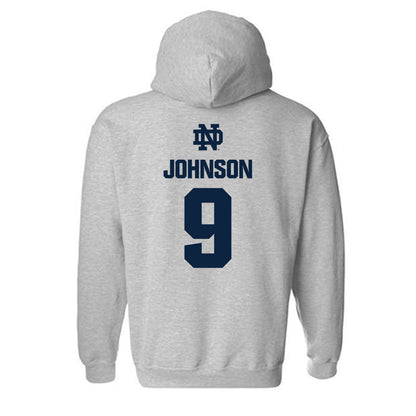 Notre Dame - NCAA Football : Brauntae Johnson - Classic Fashion Shersey Hooded Sweatshirt-1