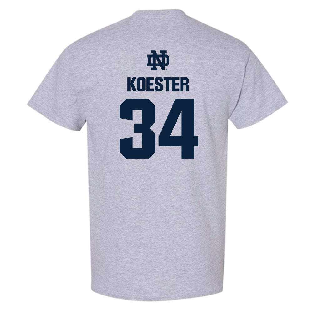 Notre Dame - NCAA Baseball : Brady Koester - Classic Fashion Shersey T-Shirt-1
