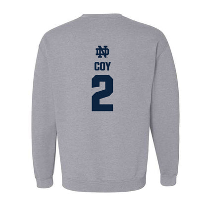 Notre Dame - NCAA Baseball : Noah Coy - Classic Fashion Shersey Crewneck Sweatshirt