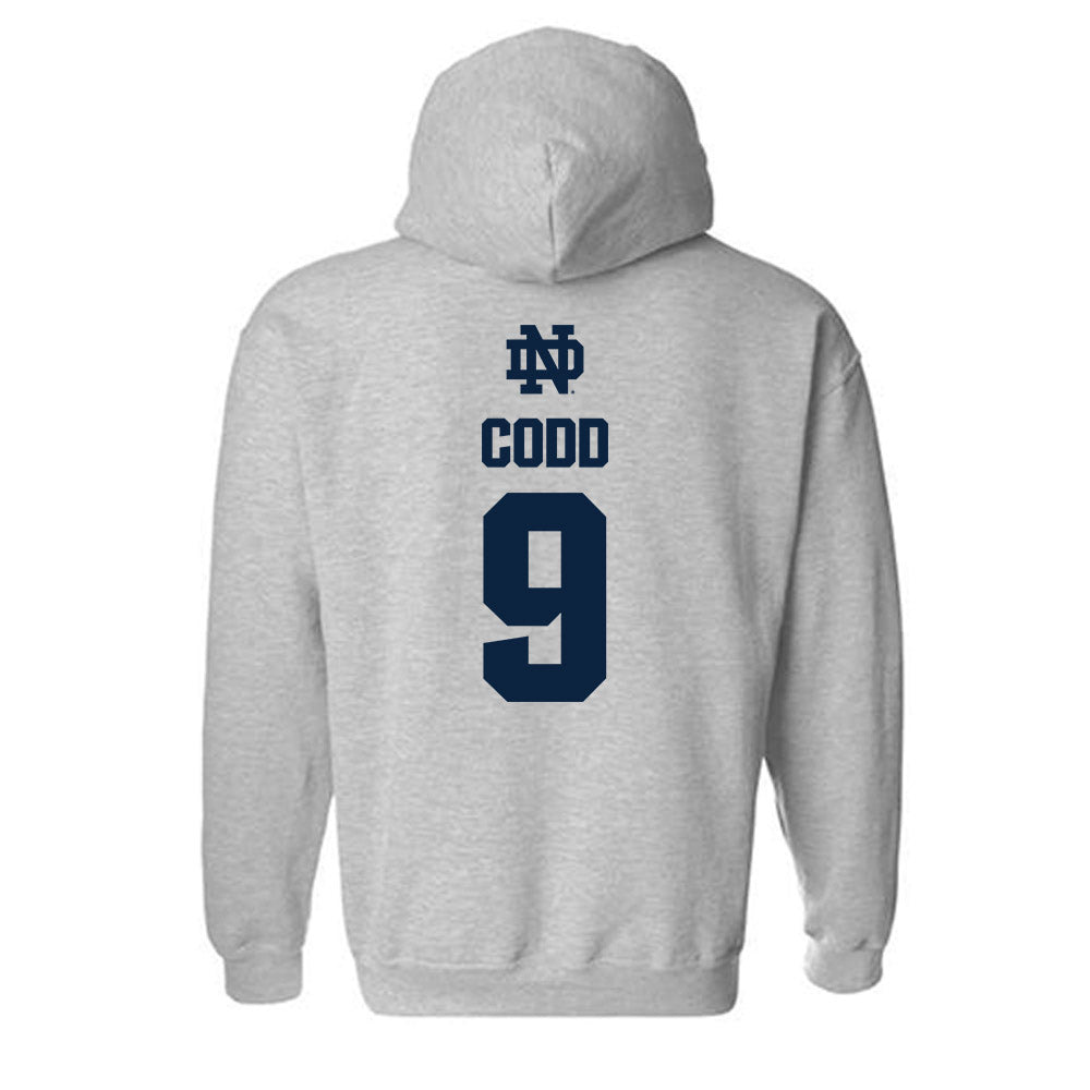 Notre Dame - NCAA Women's Soccer : Charlie Codd - Classic Fashion Shersey Hooded Sweatshirt-1
