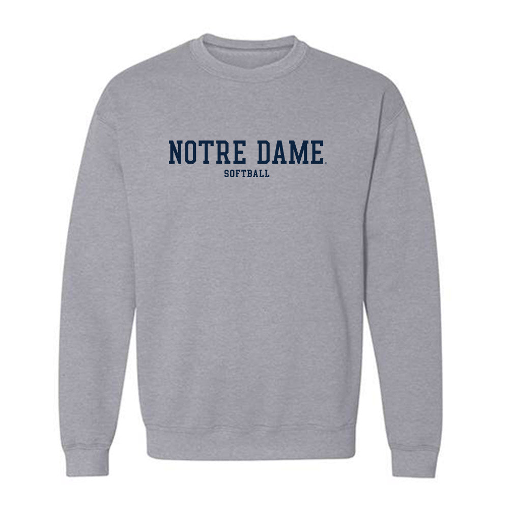 Notre Dame - NCAA Softball : Brianne Weiss - Classic Fashion Shersey Crewneck Sweatshirt-0