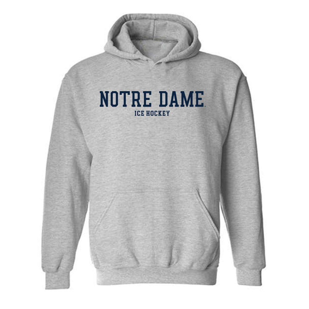 Notre Dame - NCAA Men's Ice Hockey : Cole Brown - Classic Fashion Shersey Hooded Sweatshirt-0