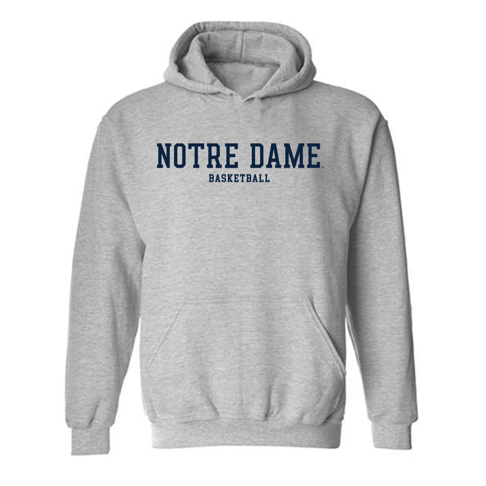 Notre Dame - NCAA Men's Basketball : Brady Koehler - Classic Fashion Shersey Hooded Sweatshirt-0