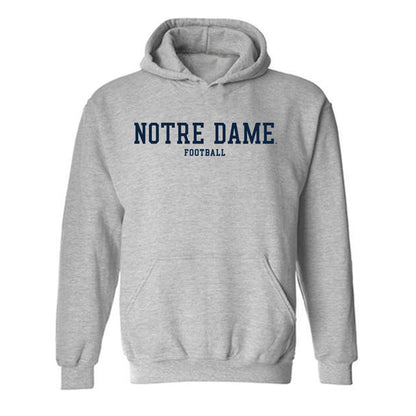 Notre Dame - NCAA Football : Preston Zinter - Classic Fashion Shersey Hooded Sweatshirt-0