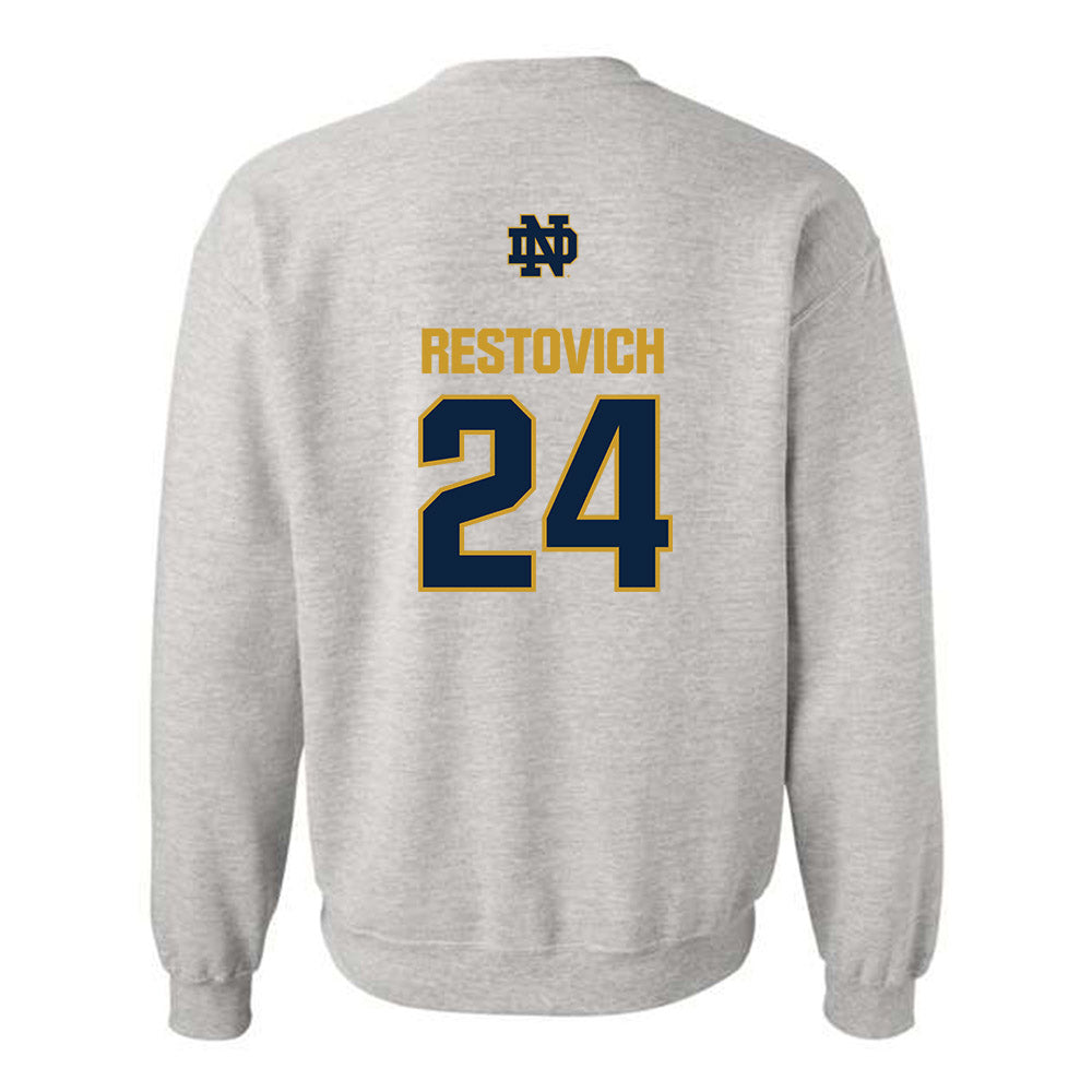Notre Dame - NCAA Women's Soccer : Grace Restovich - Classic Fashion Shersey Crewneck Sweatshirt