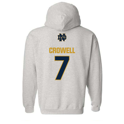 Notre Dame - NCAA Baseball : Caden Crowell - Classic Fashion Shersey Hooded Sweatshirt-1