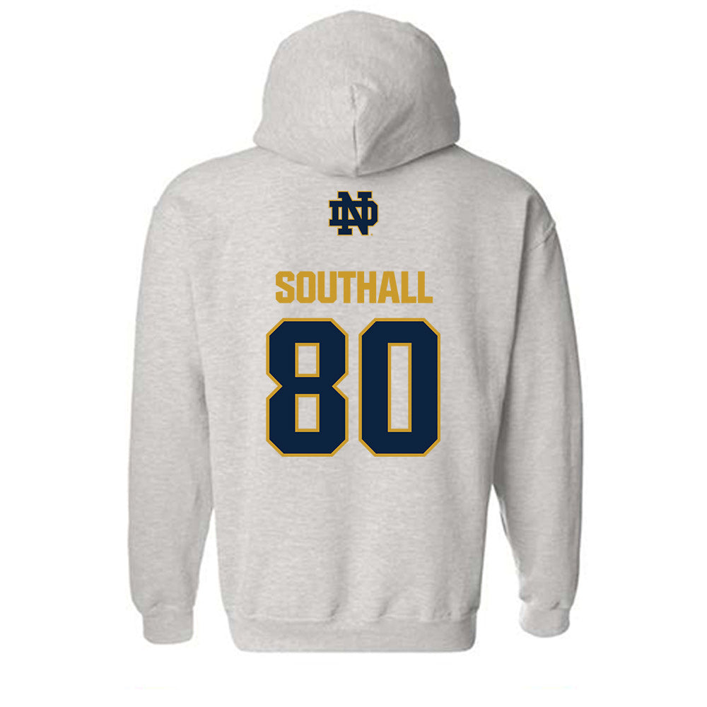 Notre Dame - NCAA Football : Xavier Southall - Classic Fashion Shersey Hooded Sweatshirt-1
