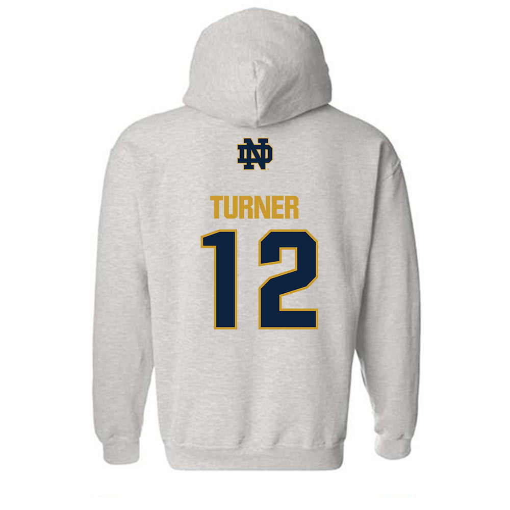 Notre Dame - NCAA Women's Soccer : Kiki Turner - Classic Fashion Shersey Hooded Sweatshirt-1