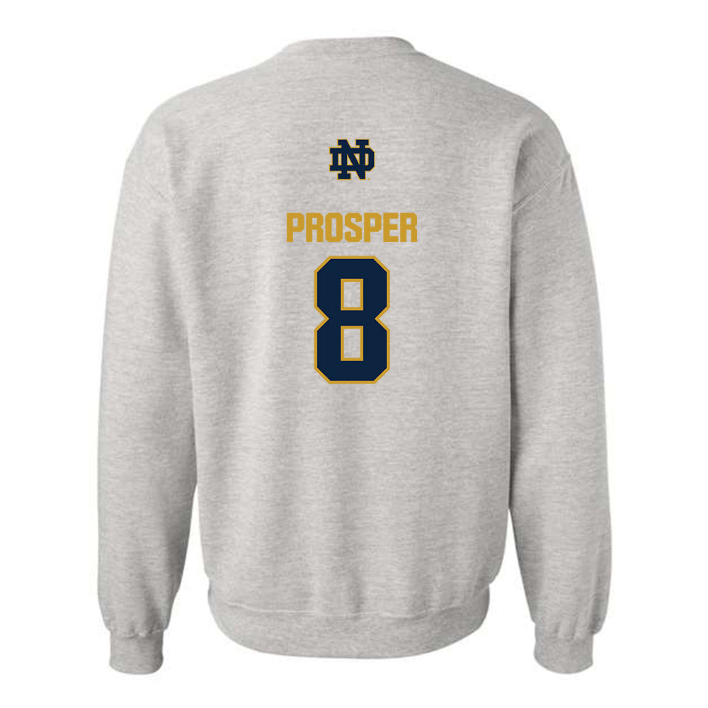 Notre Dame - NCAA Women's Basketball : Cassandre Prosper - Classic Fashion Shersey Crewneck Sweatshirt-1