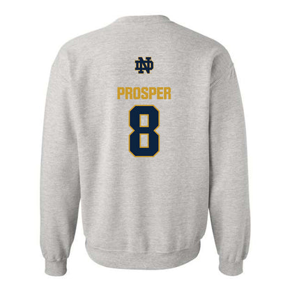 Notre Dame - NCAA Women's Basketball : Cassandre Prosper - Classic Fashion Shersey Crewneck Sweatshirt-1