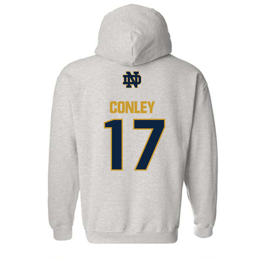 Notre Dame - NCAA Women's Lacrosse : Angie Conley - Classic Fashion Shersey Hooded Sweatshirt-1